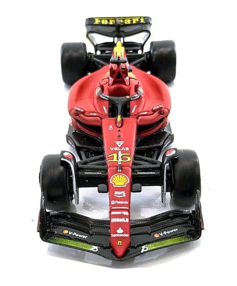 Bburago Modellauto Ferrari F1-75 Leclerc #16 1:43 Monza-Rot - Bild 3