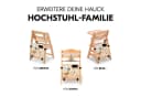 HAUCK Highchair Play Board Motorikbrett Beige Holz Bild 3