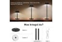 ibettertec Nachttischlampe Kabellos Dimmbar IP54 Schwarz/Weiß Bild 3