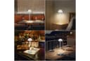 ibettertec Nachttischlampe Kabellos Dimmbar IP54 Schwarz/Weiß Bild 5