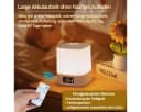 ibettertec LED Nachttischlampe LED Nachtlicht, Touch-Lampe, Tisch-Nachttischlampen, Schlafzimmer Lampe, Stufenloses Dimmen, Dreifarbig einstellbar, mit Touch-Sensor, Mit Fernbedienung, Mit Uhranzeige Bild 1