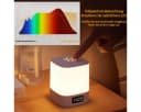 ibettertec LED Nachttischlampe LED Nachtlicht, Touch-Lampe, Tisch-Nachttischlampen, Schlafzimmer Lampe, Stufenloses Dimmen, Dreifarbig einstellbar, mit Touch-Sensor, Mit Fernbedienung, Mit Uhranzeige Bild 3