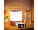 ibettertec LED Nachttischlampe LED Nachtlicht, Touch-Lampe, Tisch-Nachttischlampen, Schlafzimmer Lampe, Stufenloses Dimmen, Dreifarbig einstellbar, mit Touch-Sensor, Mit Fernbedienung, Mit Uhranzeige Bild 5