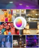 Luckice Unterschrankleuchte 3 Stück RGB LED Spots mit Fernbedienung Bild 5