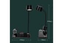 Luckice LED Schreibtischlampe mit kabellosem Ladegerät, Bluetooth Lautsprecher, 3 Farben Dimmbar Bild 5