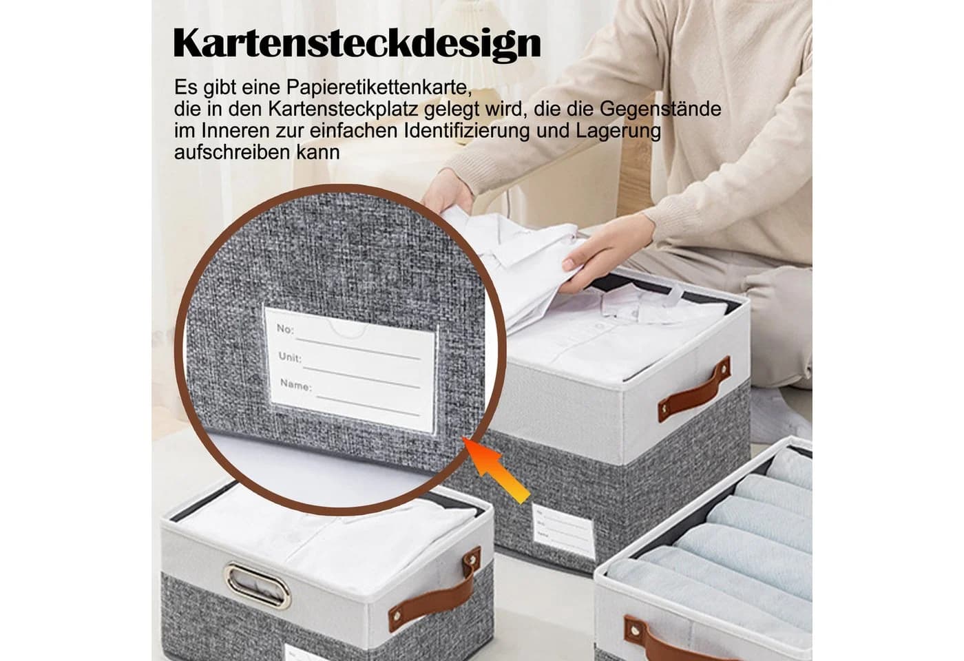 Praktische Aufbewahrungsbox aus Leder und Edelstahl - Bild 5