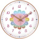Luckice Wanduhr Kinder-Wanduhr Lernuhr für Kinder leise und nicht tickend Bild 2
