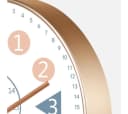 Luckice Wanduhr Kinder-Wanduhr Lernuhr für Kinder leise und nicht tickend Bild 5