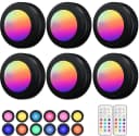 Luckice Unterschrankleuchte 3 Stück Batteriebetrieben LED RGB Spots Bild 2