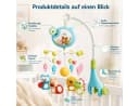 Luckice Mobile 3in1 Traumbärchen mit Musik und Sternenprojektor Blau Bild 5