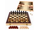 Luckice Magnetisches Schachspiel aus Holz mit Filz und Tragetasche Bild 2