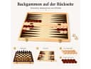 Luckice Magnetisches Schachspiel aus Holz mit Filz und Tragetasche Bild 3