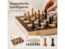 Luckice Magnetisches Schachspiel aus Holz mit Filz und Tragetasche Bild 5