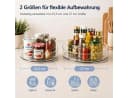 Vornix Gewürzregal 360° Drehbar 2er-Set Transparent Bild 1