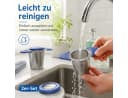 Vornix Teesieb 2er-Set Edelstahl mit Silikongriffen Blau Bild 1