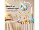 Luckice Mobile 3in1 Traumbärchen mit Musik und Sternenprojektor Blau/Weiß Bild 1