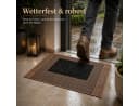 Luckice Robuste Kokosmatte Schwarz-Grau Wetterfest Bild 5