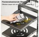 Luckice Küchenregal Topfgestell Schwarz mit verstellbaren Trennwänden Bild 3
