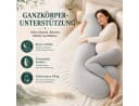 Luckice L-Form Stillkissen Grau Atmungsaktiv & Waschbar Bild 3