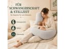 Luckice L-Form Stillkissen Grau Atmungsaktiv & Waschbar Bild 4