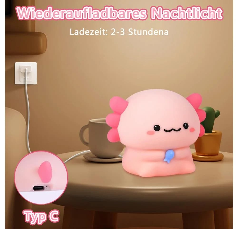 Luckice LED Nachtlicht Kinder Dimmbar Silikon mit Timer - Bild 4
