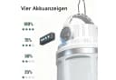 Luckice LED Gartenleuchte Campinglampe Grau Solar USB-C Bild 5
