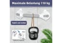 ibettertec Duschgriff mit Saugnapf Grau Bild 1