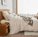 ibettertec Bettwäsche Boho Beige Geometrisches Muster Mikrofaser Bild 3