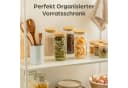 Fyrove Vorratsglas-Set 2-tlg. 1000ml Glas mit Bambusdeckel Stapelbar Bild 1
