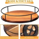 Fyrove Drehbarer Organizer 360° Drehteller Naturholz Bild 1