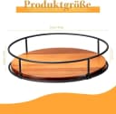 Fyrove Drehbarer Organizer 360° Drehteller Naturholz Bild 3