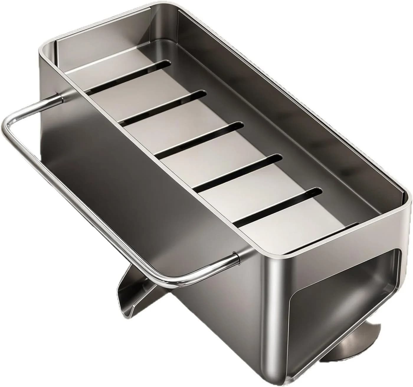wohnTRAUM24 Küchenorganizer Grau Edelstahl Saugnapf - Bild 2
