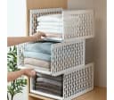 wohnTRAUM24 Aufbewahrungsbox Schrank-Organizer klappbar weiß Bild 2