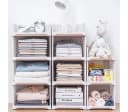 wohnTRAUM24 Aufbewahrungsbox Schrank-Organizer klappbar weiß Bild 4