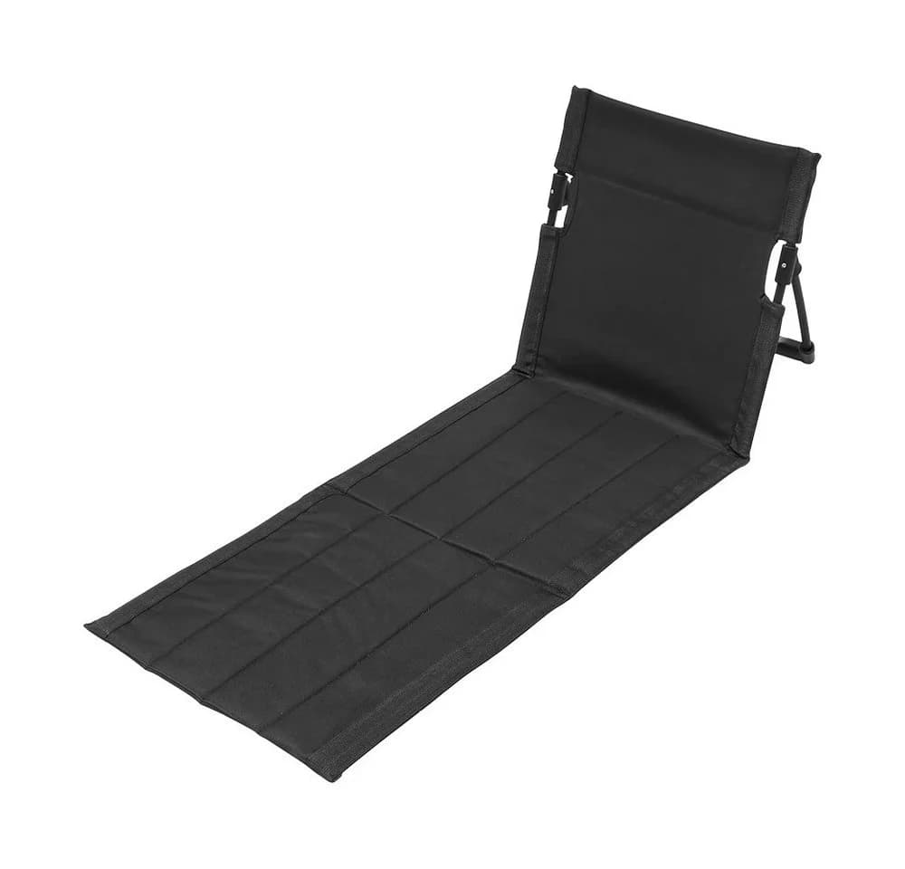 wohnTRAUM24 Faltbarer Strandsitz Schwarz Aluminium - Bild 2