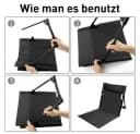 wohnTRAUM24 Faltbarer Strandsitz Schwarz Aluminium Bild 5