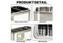 wohnTRAUM24 Multifunktionaler Edelstahl-Besteckhalter Silber Bild 5