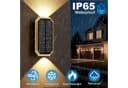 wohnTRAUM24 Solar Wandleuchte Außen 2er Schwarz Up & Down LED 3 Lichtfarben Bild 5