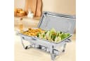 wohnTRAUM24 Speisenwärmer 11L Edelstahl Buffetwärmer-Set Klappbar Bild 2
