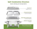 wohnTRAUM24 Speisenwärmer 11L Edelstahl Buffetwärmer-Set Klappbar Bild 5