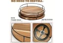 ibettertec Küchenorganizer-Set 360° drehbares Lagerregal Naturholz Bild 5