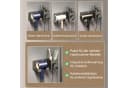 Toomoke Haartrocknerhalter Grau Aluminium Ohne Bohren Bild 5