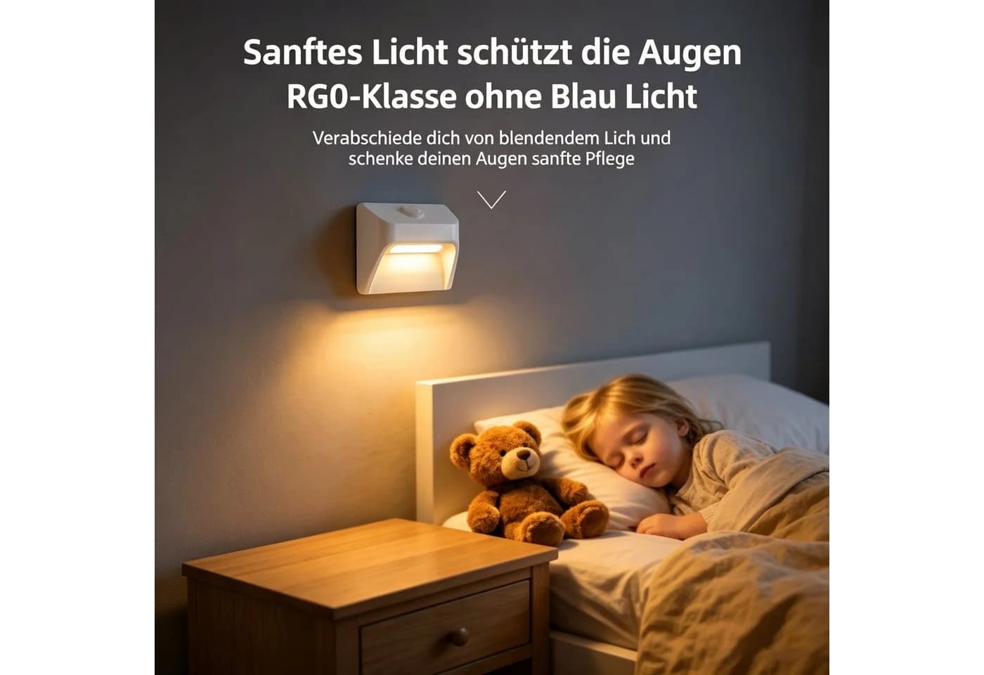 Toomoke LED Nachtlicht mit Bewegungsmelder Warmweiß Kabellos - Bild 4