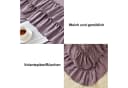 ibettertec Bettwäsche-Set mit Rüschen Grau Mikrofaser Shabby Chic Bild 5