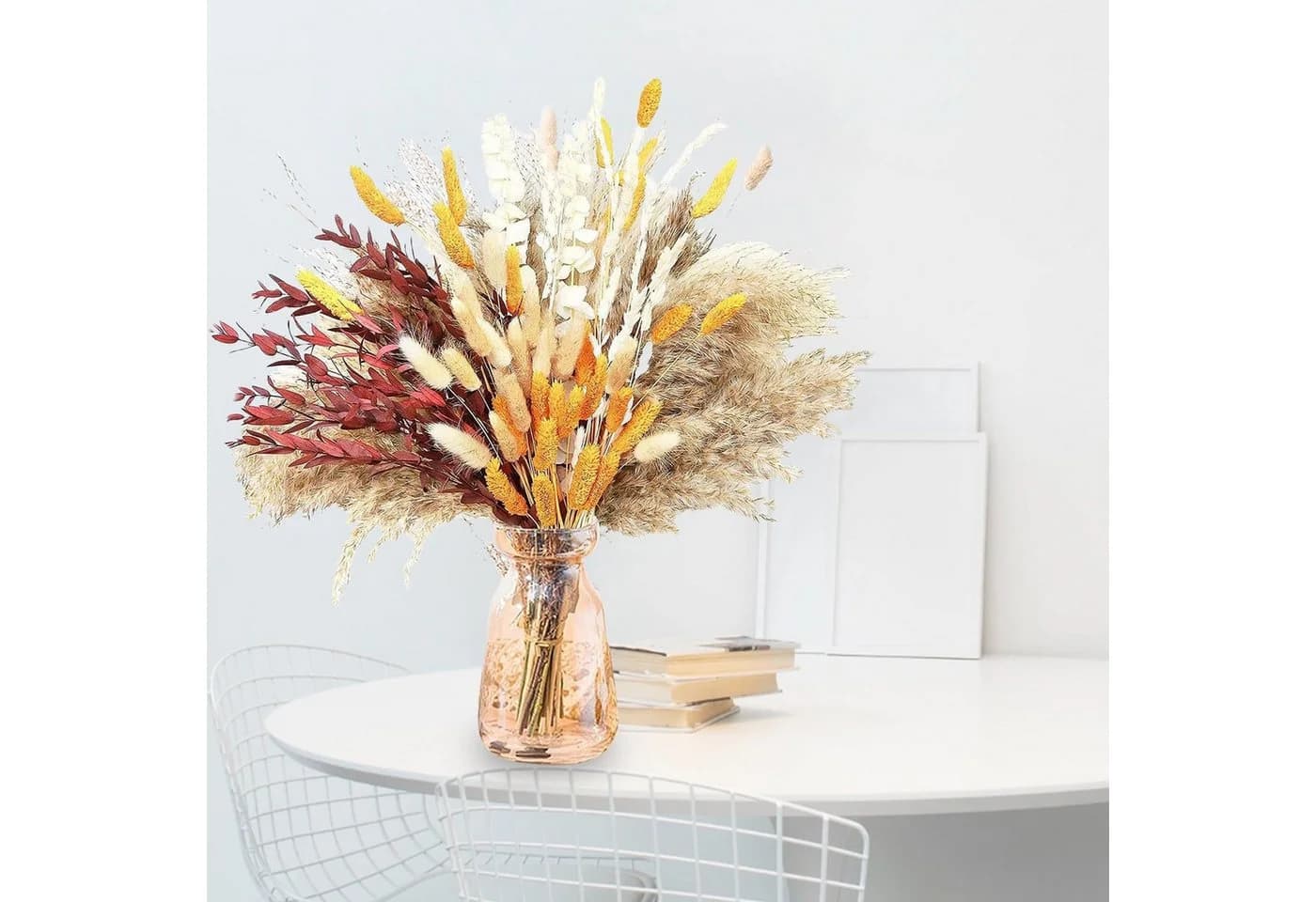 ibettertec Trockenblume Pampasgras 100 Stück Boho Dekor - Bild 5