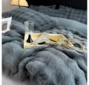 ibettertec Winter Plüsch Bettwäsche Flauschig Kaninchenfellimitat Microfaser Bild 5
