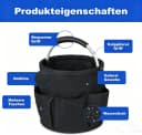 ibettertec Faltbarer Putzmittel Organizer mit Griff und 6 Taschen Bild 1