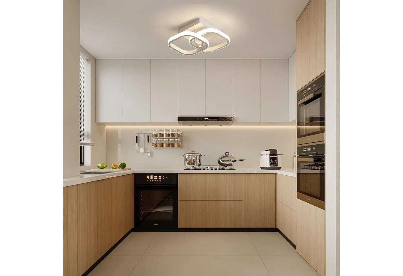wohnTRAUM24 LED Deckenleuchte 3-Farbig Dimmbar Weiß - Bild 4