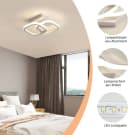 wohnTRAUM24 LED Deckenleuchte 3-Farbig Dimmbar Weiß Bild 5