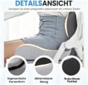 wohnTRAUM24 Orthopädisches Sitzkissen Grau Memory Foam Bild 1